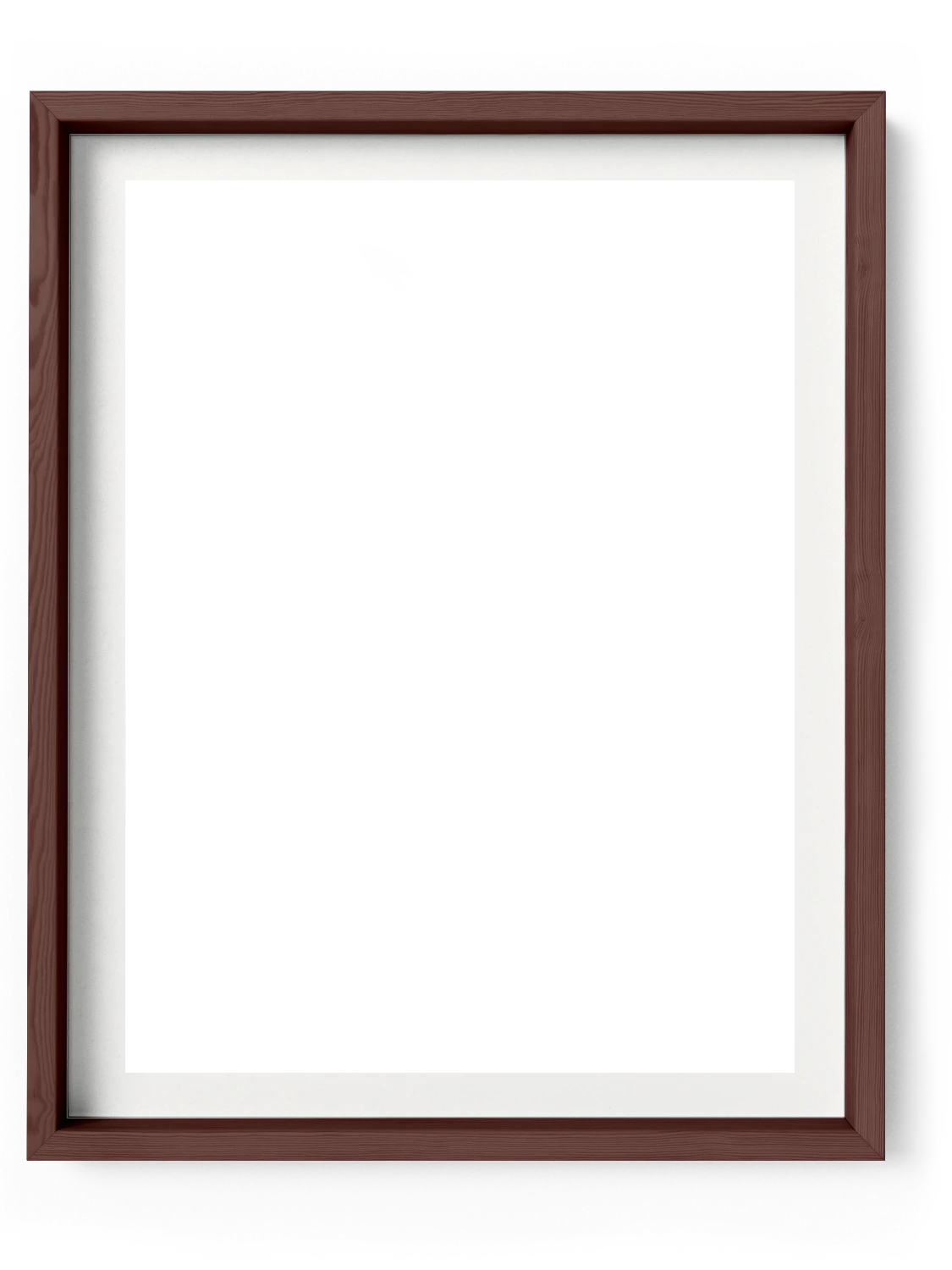 Dunkler Walnussrahmen